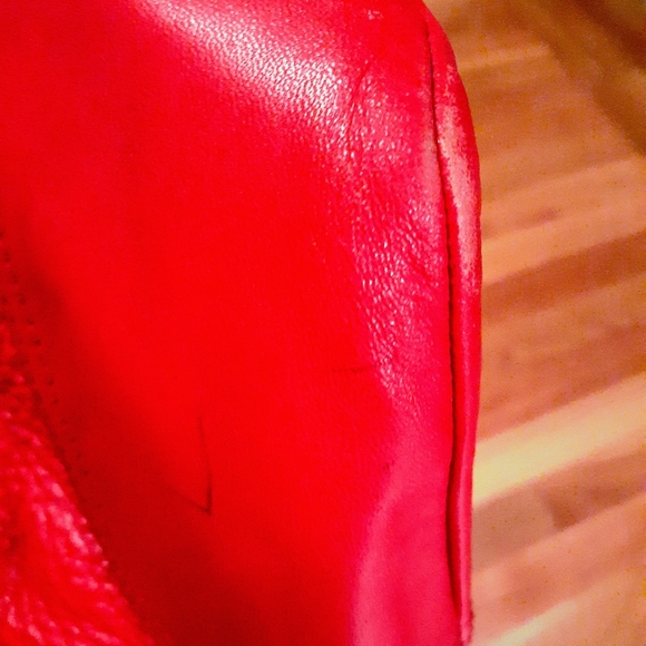 Coach Hadley Luxe Leather Bag Red Coach OS - Picture 5 of 9